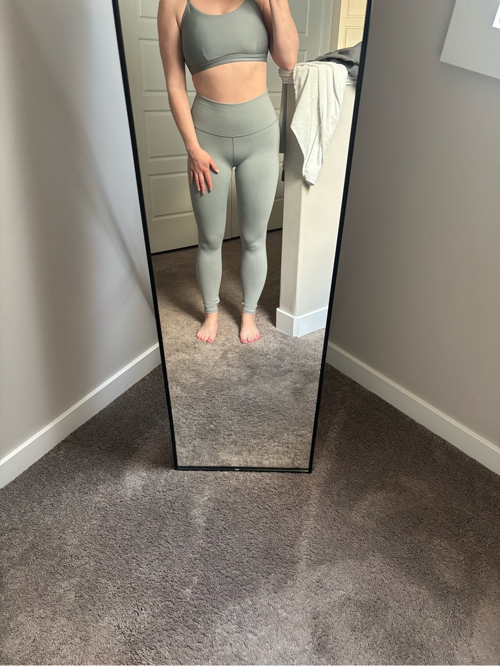 ALO Yoga Grey High-Waist Leggings